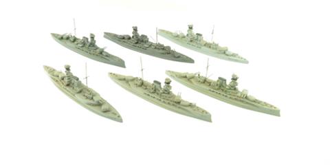 Konvolut 6 britische Kriegsschiffe
