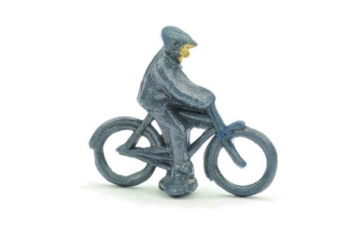 Radfahrer (männlich), blaumetallic