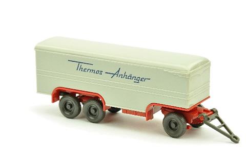 Thermos-Anhänger, achatgrau/rot