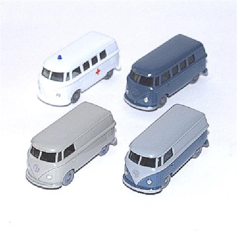 Konvolut 4 VW T1-Busse der 60er Jahre
