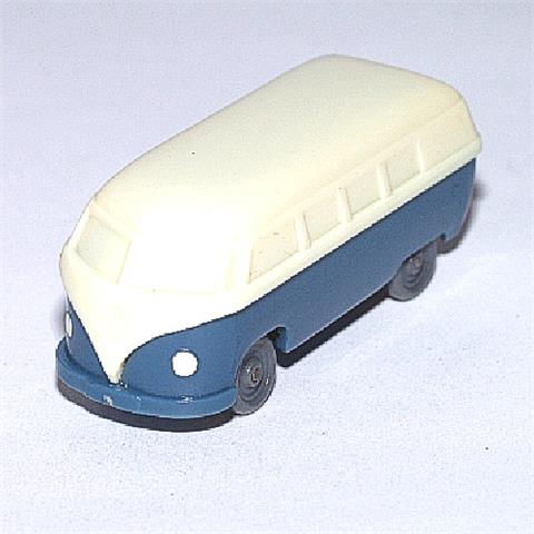 VW Bus, cremeweiß/m'graublau