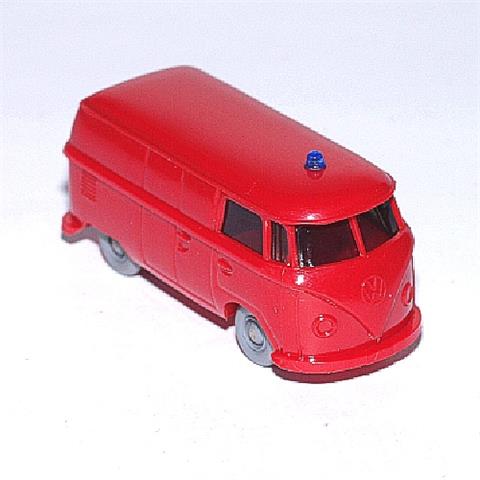 Feuerwehr VW Kasten T1, rot (mit Blaulicht)