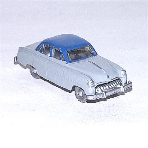 V 8- Opel Kapitän '54, silbergrau/blau