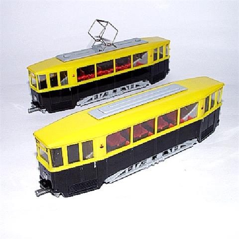 V 40- Straßenbahnzug (m. V57), gelb/schwarz