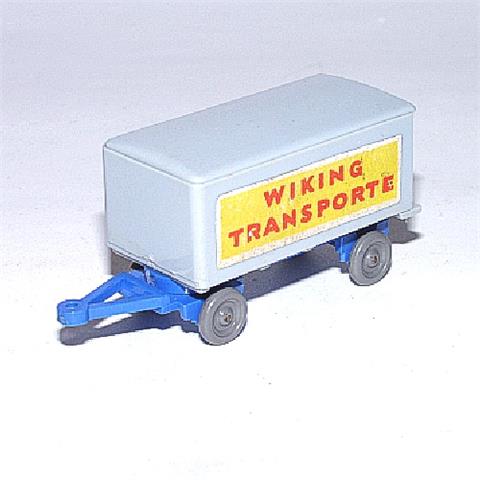 Anhänger "Wiking Transp.", grau/himmelblau