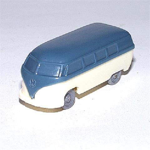 VW Bus, m'graublau/cremeweiß