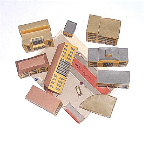 Straßenplan '54 mit Gebäuden