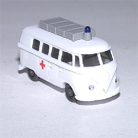 VW Bus T1 Rotkreuz, weiß (mit Dachstreben)