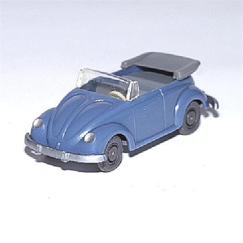 Käfer Cabrio mit H., taubenblau (o.Figuren)