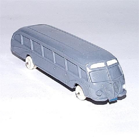 Stromlinienbus, staubgrau (Räder weiß)