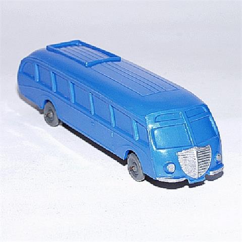 Stromlinienbus, himmelblau