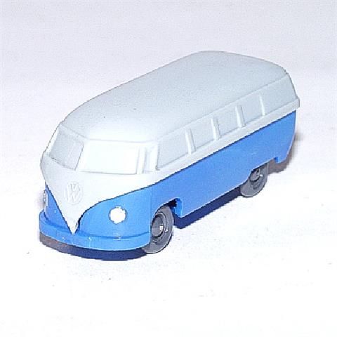 VW Bus, grau/himmelblau