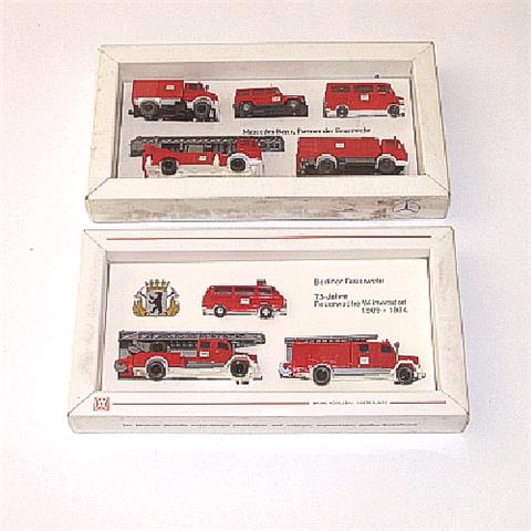 Konvolut 2 Feuerwehr-Werbepackungen