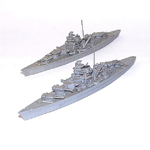 Konvolut 2 Schlachtschiffe Bismarck