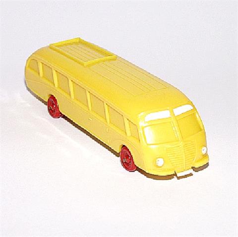 Stromlinienbus, gelb (Räder rot)