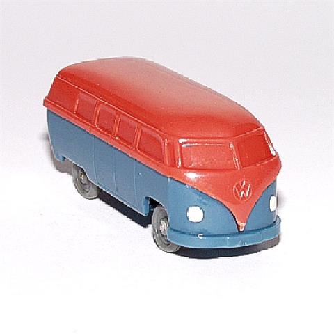 VW Bus, rosé/m'graublau