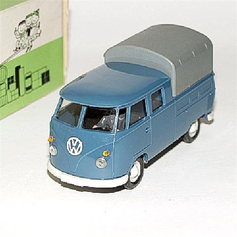 VW Doppelkabine, m'graublau (im Ork)