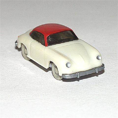 Porsche 356 Coupé, cremeweiß/rot