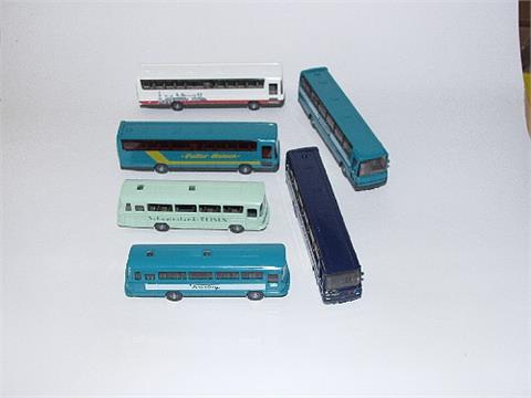 Konvolut 6 Omnibus-Sondermodelle