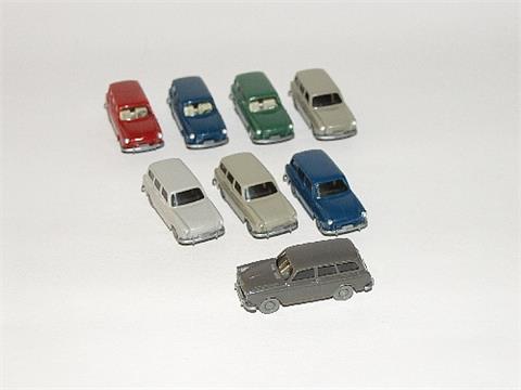 Konvolut 8 VW Variant der 60er/70er Jahre