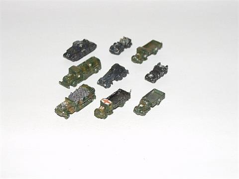 Konvolut 9 Wehrmachtsmodelle