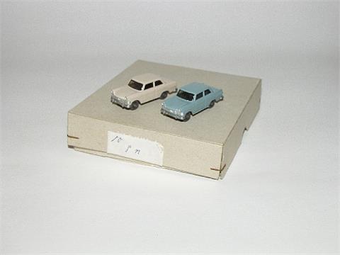 Händlerkarton mit 10 Opel Rekord '60