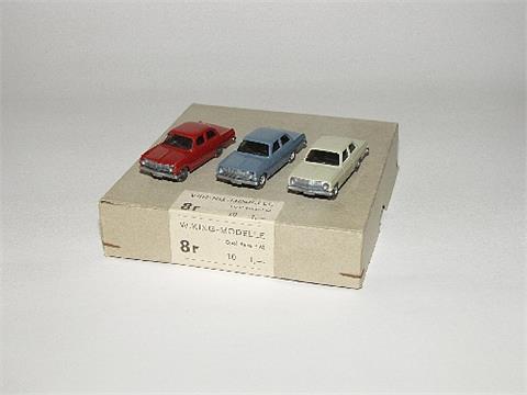 Händlerkarton mit 10 Opel Rekord '63