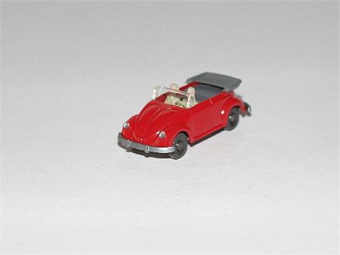 VW Käfer Cabrio mit Hörnern, rot