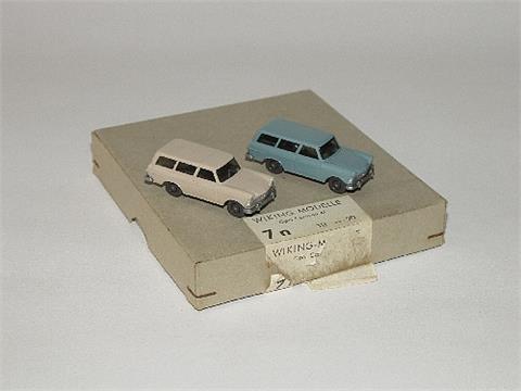 Händlerkarton mit 10 Opel Caravan '60