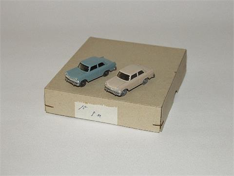 Händlerkarton mit 10 Opel Rekord '60
