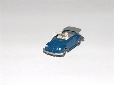 VW Käfer Cabrio mit Hörnern, ozeanblau