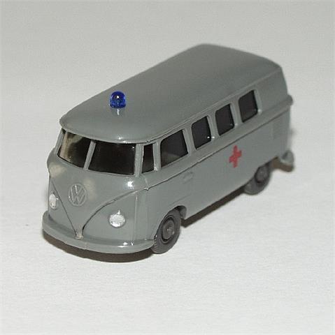 VW Bus T1 Rotkreuz, staubgrau (Druck)