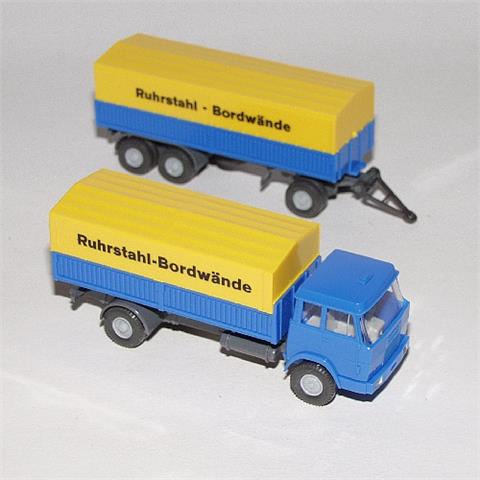 Ruhrstahl - Stahlpritschen-Lastzug Hanomag