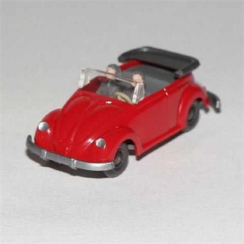 Käfer Cabrio mit Hörnern, rot