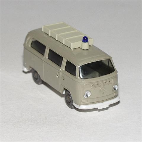 VW Kombi T2 mit Dachaufbau, olivgrau