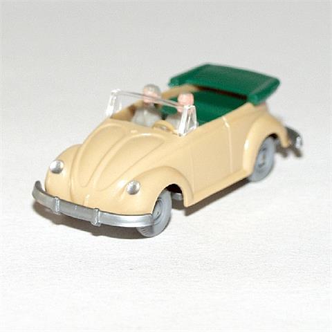 Käfer Cabrio mit Hörnern, beige (IE d'grün)