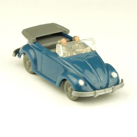 Käfer Cabrio mit Hörnern, azurblau