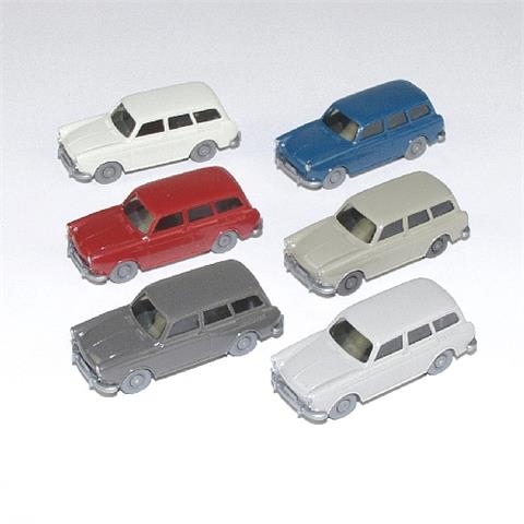Konvolut 6 VW Variant der 60er Jahre