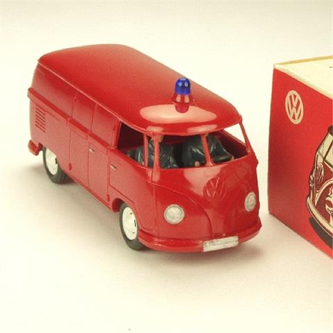 VW-Bus Feuerwehr, rot (unverglast, im Ork)