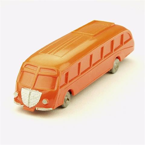 Stromlinienbus, orange (Räder silbern)
