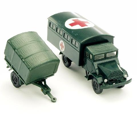 V 138- Militär Krankenwagen mit Anhänger