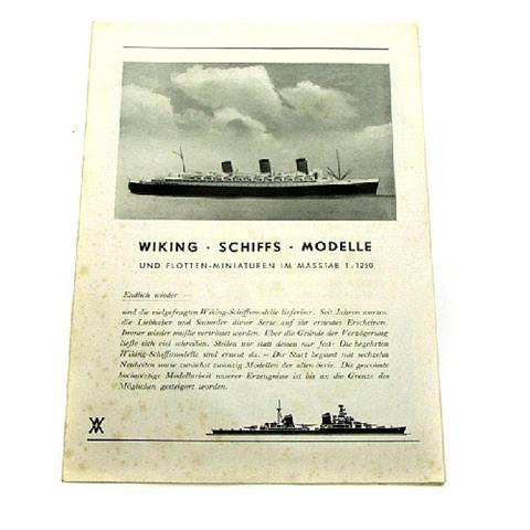 Schiffs-Preisliste (um 1960)