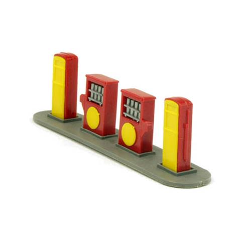 Kleine Tankstelle (Typ 3), rot/gelb