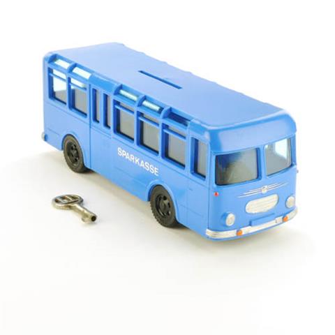 Spardose Büssing-Bus LU 55, himmelblau