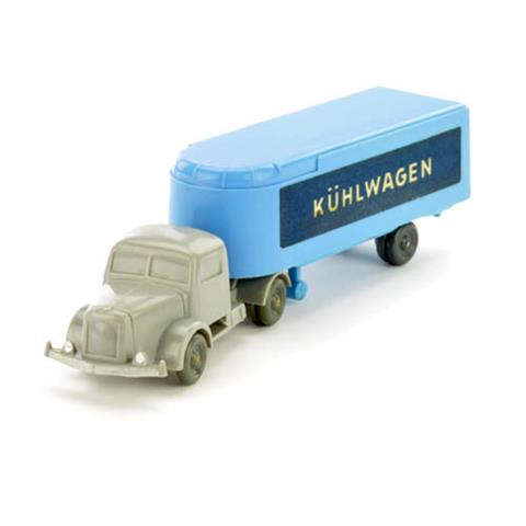 Sattelzug Kühlwagen, d'-silbergrau/lilablau