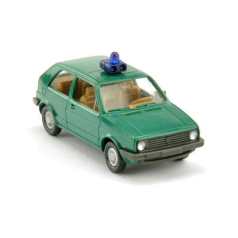 Polizeiwagen VW Golf II, patinagrün