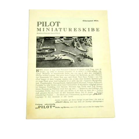 PILOT-Schiffspreisliste 1934