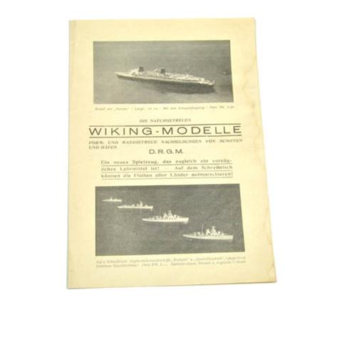 Schiffs-Preisliste (um 1934)