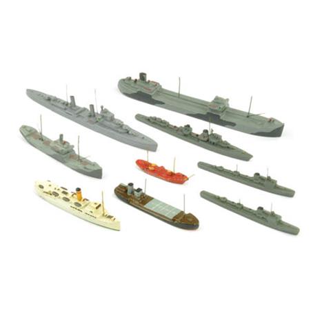Konvolut 9 Schiffe (Vorkrieg)