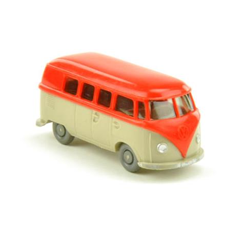 VW T1 Bus, orangerot/hellgelbgrau